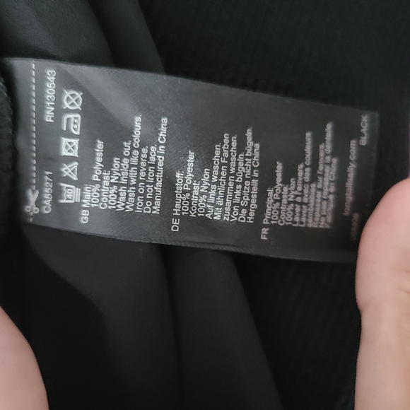 NWOT Long Tall Sally Tall Black Lace Women's Button Down Blouse - Picture 8 of 8